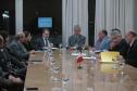 Reunião da equipe do Governo do Paraná com a Agência Francesa de Desenvolvimento - AFD, em 2011, para início das tratativas para abertura de uma linha de financiamento para a Fomento Paraná. Com participação do secretário Cassio Taniguchi e do diretor-geral da AFD, Don Zerah.