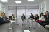 Madrinhas do Banco da Mulher Paranaense visitam a Fomento Paraná