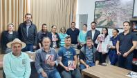 Reunião com o prefeito de Gofoy Moreira, Primis de Oliveira, e empreendedores do município