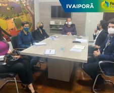 Reunião com o prefeito de Ivaiporã, Luiz Carlos Gil,