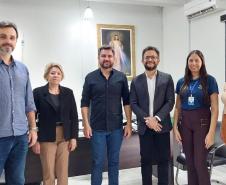 Reunião com o prefeito de Quinta do Sol, Leonardo Romero