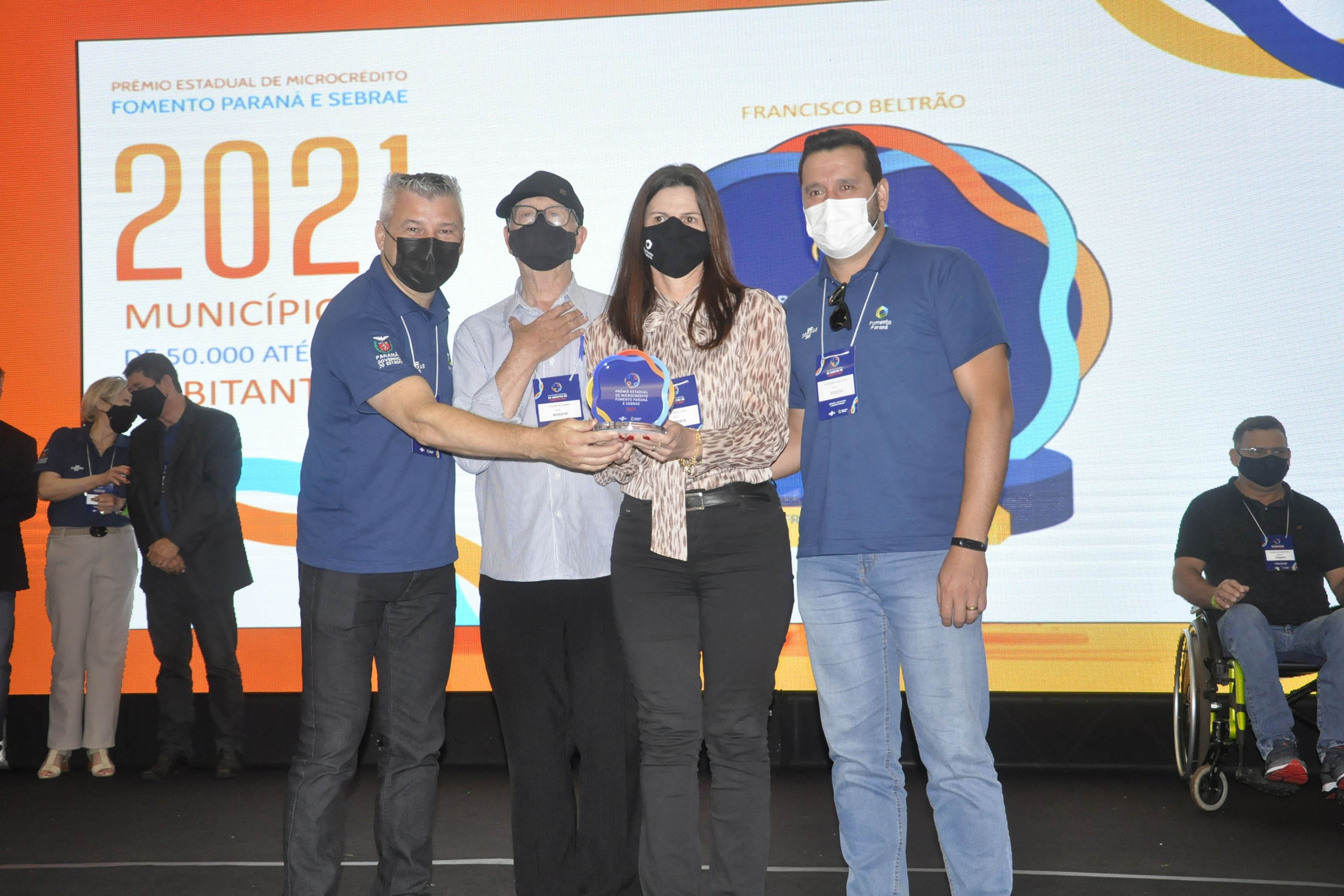 Entrega de Troféus do Prêmio Estadual de Microcrédito Fomento Paraná e Sebrae 2021 - Francisco Beltrão