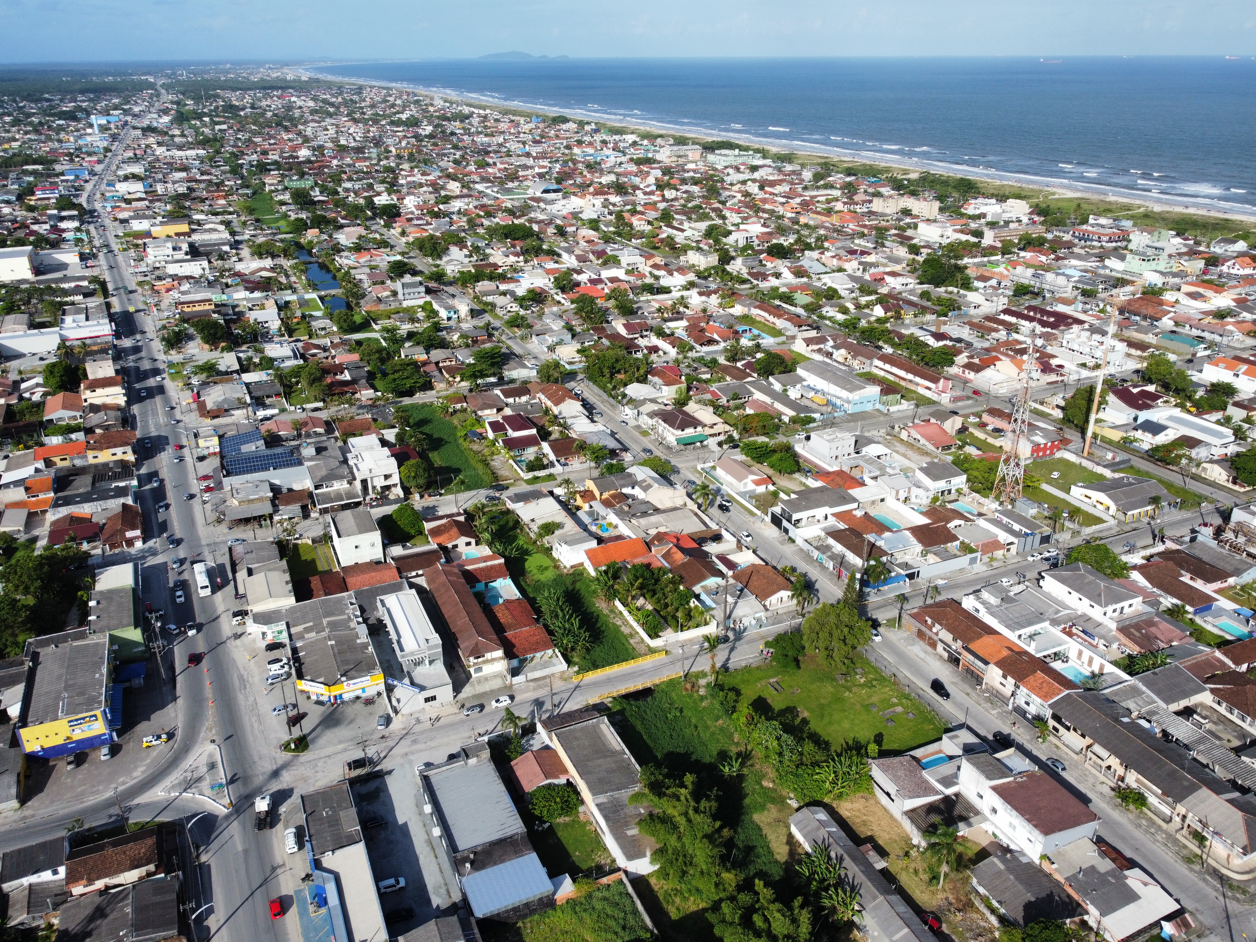 Vista aárea de Pontal do Paraná