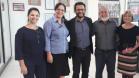 Heraldo Neves e Emilia Belinati reunidos com o prefeito de Cianorte, Claudecir Bongiorno.