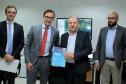 O secretário do Desenvolvimento Urbano e de Obras Pública, João Carlos Ortega, assinou Memorando de Entendimento entre o Paranacidade, o Green Building Council Brasil (GBC BR) e a Fomento Paraná 