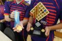 Medalha e troféu conquistados pela equipe Osíris