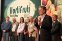 O secretário da Agricultura e Abastecimento, Norberto Ortigara, na abertura da HortiFruti Brasil Show 2013, que acontece nas dependências do Ceasa-PR, com a participação da Fomento Paraná.