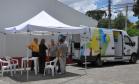 Van com equipe da Fomento Paraná esteve na central de radiotáxi Faixa Vermelha, para apresentar a linha de crédito aos motoristas que possuem placas e profissionais que participam da licitação para novas placas em Curitiba. Curitiba 23/01/2014