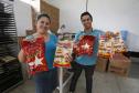 Alexandro Ferreira de Almeida e Seila Raquel de Almeida, proprietários da Fábrica de Biscoitos Saboritos, em Conselheiro Mairinck/PR.
