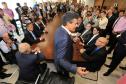 Governador Beto Richa assina contratos de financiamentos com a Secretaria de Desenvolvimento Urbano (SEDU) e a FomentoParaná para obras de infraestrutura urbanas e equipamentos para municípios. 04/03/2015.Foto:Arnaldo Alves/ANPr