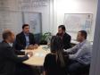 Reunião da equipe técnica de Mercado e Relações Institucionais da Fomento Paraná com a Associação das Empresas Brasileiras de Tecnologia da Informação (Assespro-PR) nesta sexta-feira (20/3) para uma nova parceria entre as duas instituições. O objetivo é viabilizar, até o fim de 2015, a contratação de R$ 10 milhões em financiamentos para projetos de empresas associadas à Assespro-PR voltados à inovação e ao desenvolvimento tecnológico. 