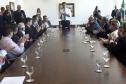Governador Beto Richa, acompanhado pelo, Secretário de Desenvolvimento Urbano, Ratinho Junior, Presidente da Fomento Paraná, Juraci Barbosa Sobrinho, Deputados, Hussein Bakri, Alexandre Curi, Luiz Claudio Romanelli e demais autoridades, assina Contrato de Financiamento referente a Obras de Infraestrutura Urbana e Aquisição de Equipamentos Viários com os Prefeitos dos Municípios de Arapoti, Braz Rizzi e Tapejara, Noé Caldeira Brandt