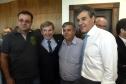 Governador Beto Richa, acompanhado pelo, Secretário de Desenvolvimento Urbano, Ratinho Junior, Presidente da Fomento Paraná, Juraci Barbosa Sobrinho, Deputados, Hussein Bakri, Alexandre Curi, Luiz Claudio Romanelli e demais autoridades, assina Contrato de Financiamento referente a Obras de Infraestrutura Urbana e Aquisição de Equipamentos Viários com os Prefeitos dos Municípios de Arapoti, Braz Rizzi e Tapejara, Noé Caldeira Brandt