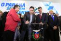 O governador Beto Richa recebeu nesta terça-feira (2), no PalácioIguaçu, em Curitiba, prefeitos de todas as regiões do Paraná paraautorizar obras de saneamento, liberar recursos para melhorar eampliar ações de saúde, para obras urbanas e para compra deequipamentos rodoviários