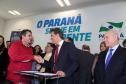 Governador Beto Richa recebe prefeitos e autoriza obras de saneamento, libera recursos para a Saúde e homologa licitações para obras urbanas.Curitiba, 02/06/2015.