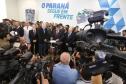 Governador Beto Richa recebe prefeitos e autoriza obras de saneamento, libera recursos para a Saúde e homologa licitações para obras urbanas.Curitiba, 02/06/2015.Foto: Rogério Machado/ANPr
