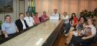 Prefeito Moacir e vice-prefeito Cottica parabenizaram o Banco do Empreendedor pelo trabalho desenvolvido em 2015.  