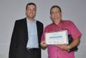 O agente de crédito e desenvolvimento do Banco do Empreendedor Otto Luiz Haab recebeu o prêmio como Agente Destaque 2015 em evento realizado em Foz do Iguaçu.