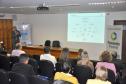 Palestra de técnico da Fomento Paraná durante o workshop "Linhas de Financiamento para 2016", promovido pela Abimaq, em Curitiba.