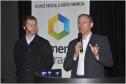 Marcelo Amorim, sócio da BZPlan e representante do Fundo Sul Inovação, e Marcelo Camargo, gerente de produtos descentralizados da Finep - Inovação e Pesquisa, durante o Seminário.