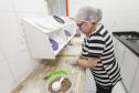 Ercilia Maria dos Santos, proprietária de pastelaria no Cajuru, ampliou o negócio através de financiamento pela Fomento Paraná. 