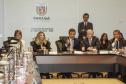 Governador Beto Richa em reunião com o secretariado, quando foi anunciada  a criação do Comitê de Investimento do Sistema de Financiamento de Ações nos Municípios. Curitiba, 03/11/2016.