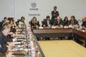 Governador Beto Richa em reunião com o secretariado, quando foi anunciada  a criação do Comitê de Investimento do Sistema de Financiamento de Ações nos Municípios. Curitiba, 03/11/2016.