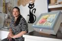 A artesã ISIANNE MARKS BRITO DOS SANTOS, dona da empresa Fonte da Arte, no bairro Cajuru, em Curitiba, que está contratando uma financiamento de microcrédito com a Fomento Paraná. Curitiba 28/11/2016.