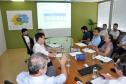 Reunião sobre mudanças nas linhas de crédito do BNDES.