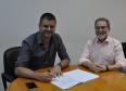 O prefeito de Fazenda Rio Grande, Márcio Wosniak, recebeu o presidente da Fomento Paraná, Juraci Barbosa, que iniciou uma programação de visitas técnicas aos municípios paranaenses.