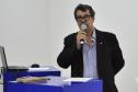 A aula inaugural da capacitação aconteceu na noite da última quarta-feira (15) no Centro de Empreendedorismo e Artesanato de Pinhais (Ceart). Na imagem, o agente de crédito Aroldo Bertassoni Biss.