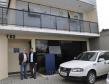 Juraci Barbosa e o prefeito Toninho na Secretaria do Trabalhador, onde funciona a Sala do Empreendedor, em parceria com a Fomento Paraná.