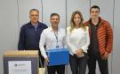 Membros da comissão eleitoral da Fomento Paraná para eleição de representante no Conselho de Administração com os candidatos.