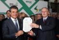 Governador Beto Richa participa da posse de Orlando Pessuti na Presidência do BRDE, em substituição a Odacir Klein.Curitiba, 14/11/2017.