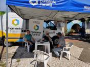 Equipe da Fomento Paraná na Caravana de Crédito em Foz do Iguaçu