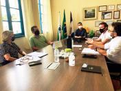 Reunião na prefeitura de Cerro Azul