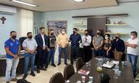 Reunião em Roncador, com o prefeito Vivaldo Lessa  e equipe