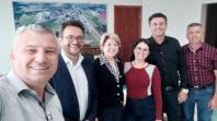 Na prefeitura de São Jorge do Patrocínio o grupo da Fomento foi recebido pelo vice-prefeito, Ronaldo Tinti.