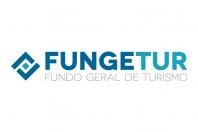 Arte em com azul do logotipo do Fungetur - Fundo Geral do Turismo