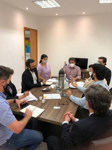 Reunião na Prefeitura de Maringá para discutir o programa Maringá Juro Zero