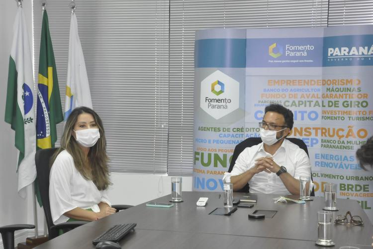 Reunião com a primeira-dama do estado e presidente do Conselho de Ação Solidária do Paraná, Luciana Saito Massa