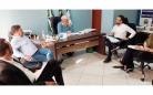 Reunião com o prefeito de Ribeirão do Pinhal, Dartagnan Calixto Fraiz