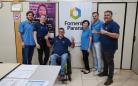 Equipe de agentes de crédito da Fomento Paraná em Marechal Cândido Rondon