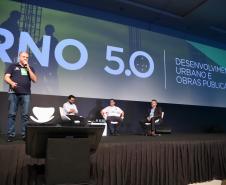 O secretário de Estado do Desenvolvimento Urbano e Obras Públicas, João Carlos Ortega, palestra durante o evento Governo 5.0.