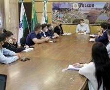 Reunião na prefeitura de Toledo