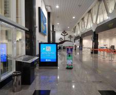 Saguão do aeroporto de Cascavel, que recebeu recursos do SFM para ampliação e modernização.