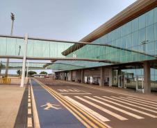 Aeroporto de Cascavel, que recebeu recursos do SFM para ampliação e modernização.