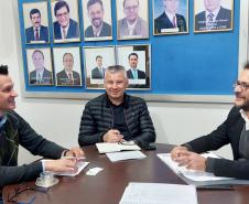 Reunião com o prefeito de Ourizona, Manoel Amado