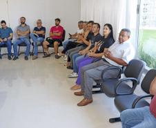 Reunião com o prefeito de Bom Jesus do Sul, Helio Surdi, reuniu um grande time de servidores, secretários e chefes de departamento