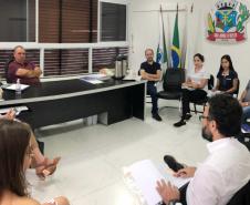 Reunião em São Jorge d'Oeste com o vice-prefeito Vanderlei Trevelin